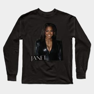 Janet Jackson Graphic Design Long Sleeve T-Shirt